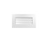 Ekena Millwork Vertical Surface Mount PVC Gable Vent: Functional, w/ 3-1/2"W x 1"P Standard Frame, 24"W x 14"H GVPVE24X1401SF - alternate 1